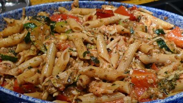 zucchini-and-red-pepper-baked-pasta