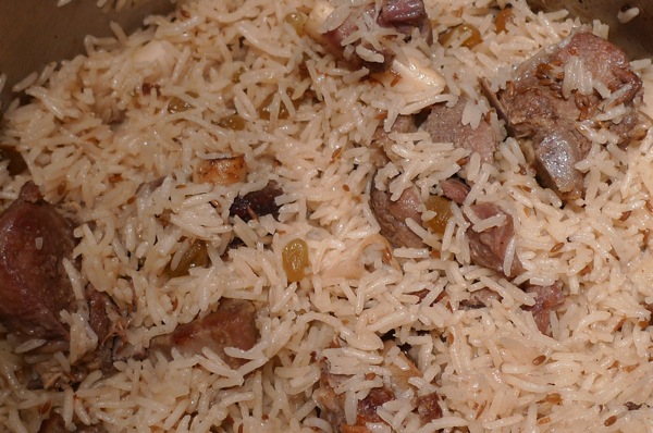 Mutton Pulao Cooked
