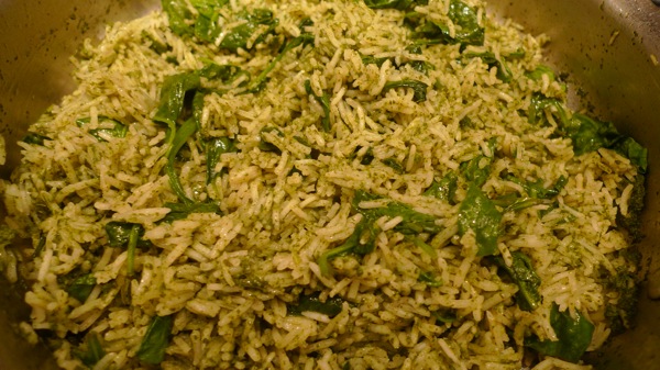 Broccoli Rabe and Spinach Rice