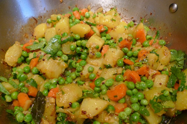 Potatoes Carrots and Peas