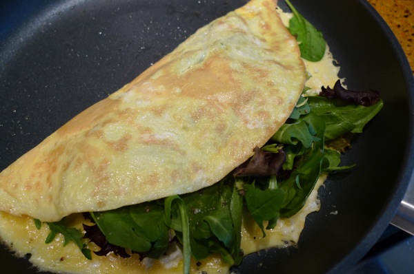Feta Omelet with Greens1