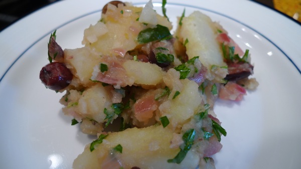 Potato Salad with Anchovies and Olives