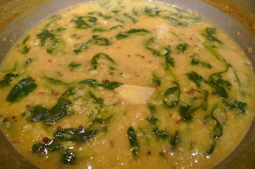 Lentils with Baby Spinach