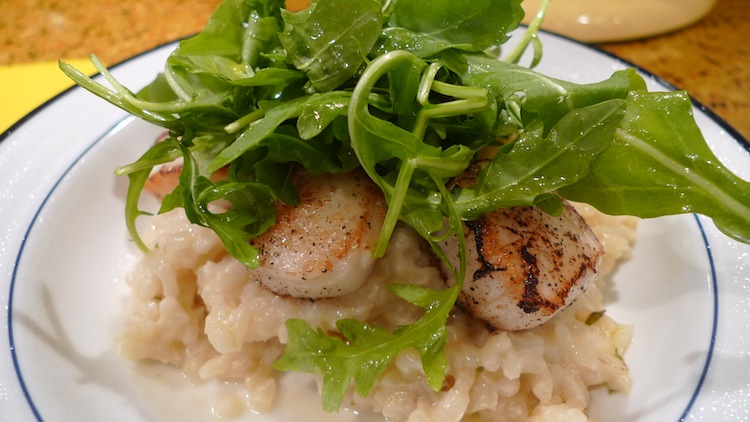 Pan Seared Scallops with Thyme Risotto