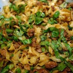 Korean style Noodles with Sausage